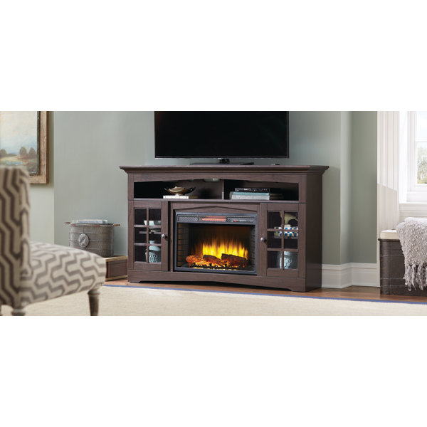 Huntley 59 tv stand with deals fireplace